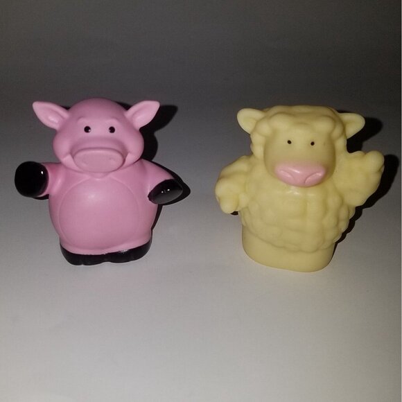 TOMY Pig Sheep Animals John Deere Tractor Replacement Figures Toy Lot - Picture 1 of 6